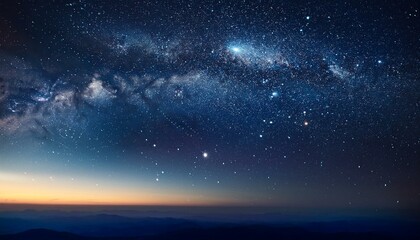 Night sky with beautiful galaxy milky way view