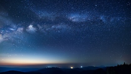 Fototapeta premium Night sky with beautiful galaxy milky way view