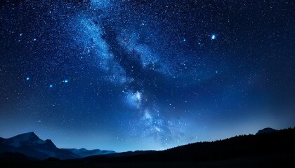 Night sky with beautiful galaxy milky way view