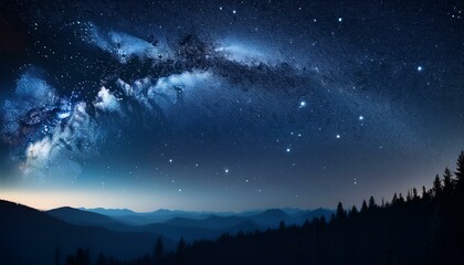 Fototapeta premium Night sky with beautiful galaxy milky way view