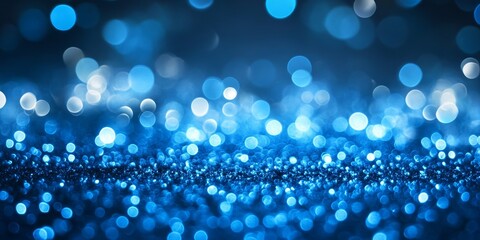 Fototapeta premium Illuminated Blue Lights Against a Dark Gray Backdrop