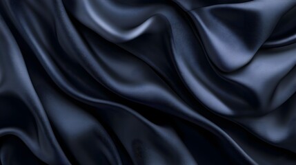 Fototapeta premium Elegant Grey Smoke Pattern on Black Fabric in High Resolution