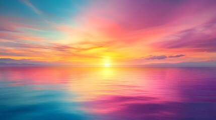 Fototapeta premium Stunning Pink and Orange Sunset Sky with Beautiful Gradient Tones