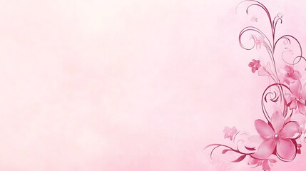 Obraz premium Delicate Pink Floral Design On A Soft Background
