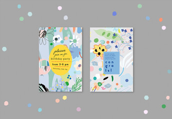 Gentle Floral Cards Layout