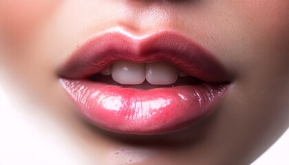 Fototapeta premium close up of a pair of lips.