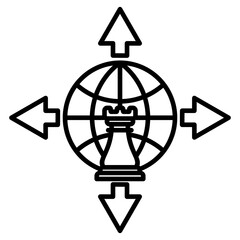 Global expansion icon