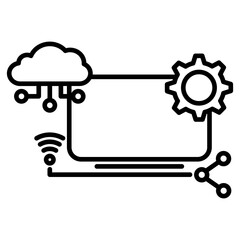 Remote IT support icon