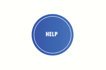 Printbutton web template,help, Speech bubble, banner label

