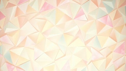 Abstract Geometric Pattern of Interlocking Triangles in Pastel Tones