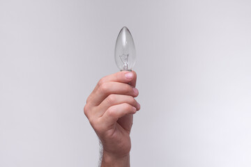 Incandescent lamp in the form of candle