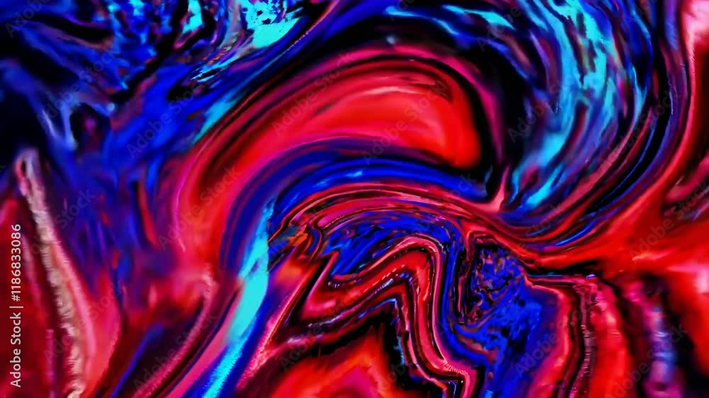Poster vibrant abstract art of swirling colors and patterns in dynamic motion captured in a creative displa