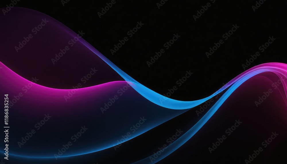 Poster abstract dark background with purple lines generative ai 7