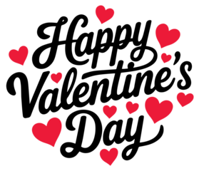 happy valentines day transparent image