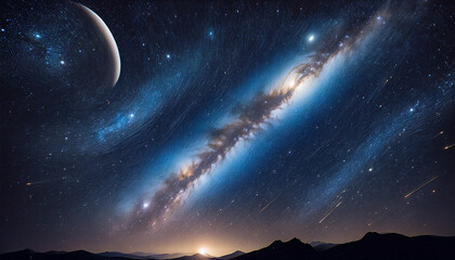 subtly however beatiful area background with vague galaxies and stars much like the mikly manner however random very darkish