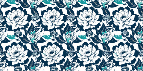 Simple wildflower soft light floral background wallpaper pattern ,Generative AI