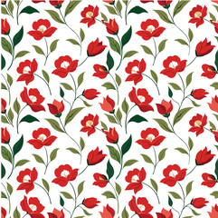 Simple wildflower soft light floral background wallpaper pattern ,Generative AI