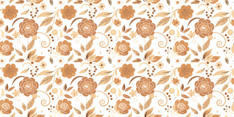 Simple wildflower soft light floral background wallpaper pattern ,Generative AI