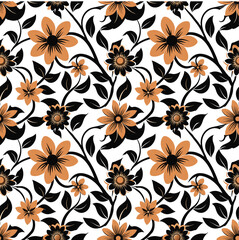 Simple wildflower soft light floral background wallpaper pattern ,Generative AI