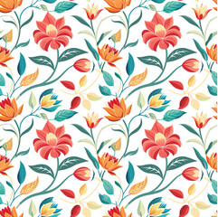 Simple wildflower soft light floral background wallpaper pattern ,Generative AI