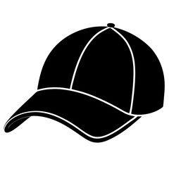 Simple Vector Illustration of a Baseball Cap
