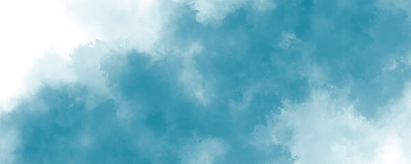 A Cloud-Filled Sky That Appears Like a Soft Painting, Blending Mist and Haze with Blue Tones

