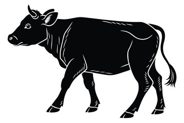 a silhouette clave with a white background