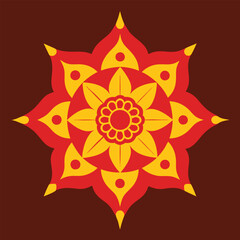 flower wall decor mandala design