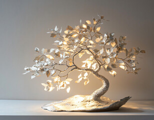 Illuminated Bonsai Sculpture