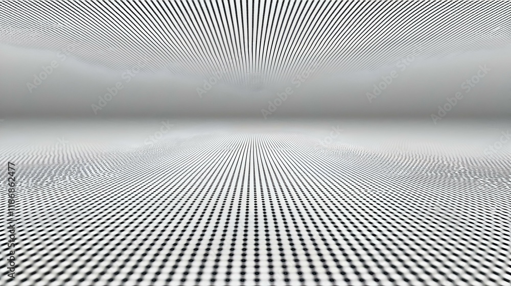 Aufkleber abstract grayscale image of a textured surface with lines and dots creating a sense of depth and per