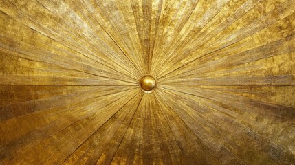 Gold ceiling detail, sunburst pattern, interior, ornate, design