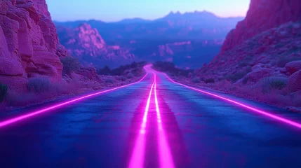 Gardinen Artistic visualization of ambient intelligence, featuring soft, glowing AI patterns that blend into urban landscapes, creating a harmonious and connected environment © DARIKA