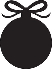 Silhouette Christmas ball

