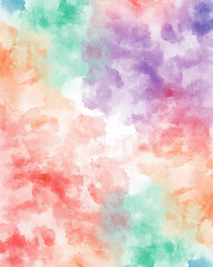 Watercolor background, pastel colors, clip art, white isolated background