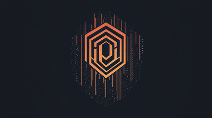 Professional logo design for a cybersecurity firm showcasing modern technology and digital security elements