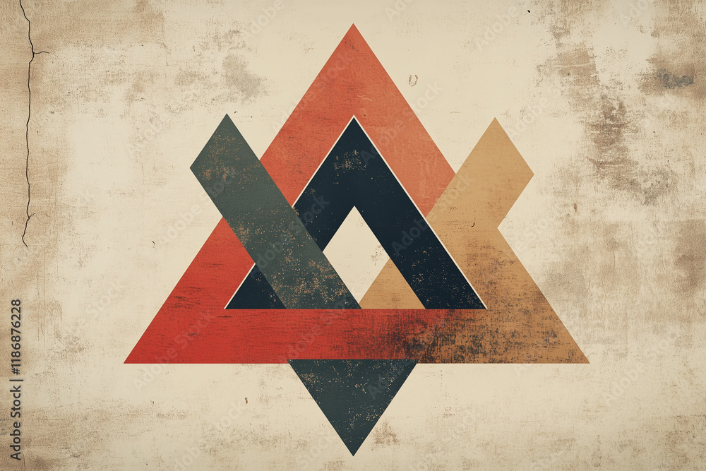Aufkleber abstract logo design for a modern architecture firm showcasing geometric shapes and a distinctive co