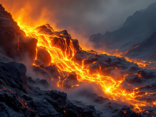 fire in the mountains