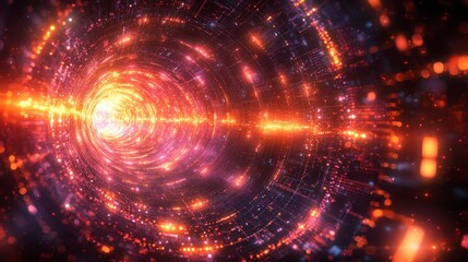Obraz premium Artistic interpretation of data analytics, with flowing bar graphs, circular charts, and glowing lines, representing how businesses use analytics to gain a competitive edge