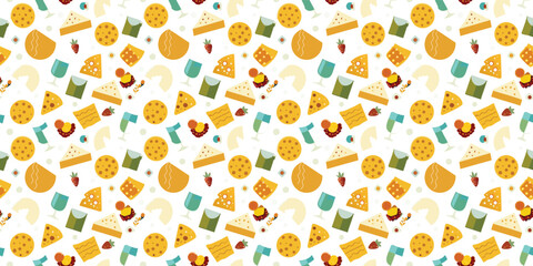 Monterey Jack Cheese isolated on white background, Generative AI