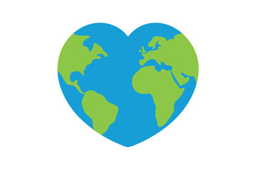 Red heart vector silhouette