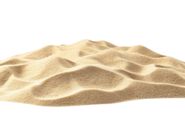 Pile of Sand Isolated on White Background PNG