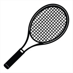 tennis racket isolated on white