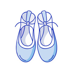 ballet slippers icon vector icon, dance day vector illustration - simple illustration of ballet slippers icon perfect for logos, and dance day-themed designs.