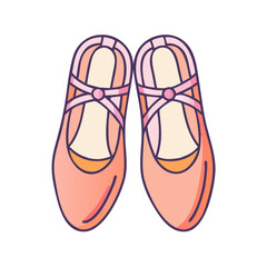 ballet slippers icon vector icon, dance day vector illustration - simple illustration of ballet slippers icon perfect for logos, and dance day-themed designs.
