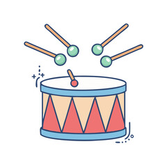 drumbeat icon vector icon, dance day vector illustration - simple illustration of drumbeat icon perfect for logos, and dance day-themed designs.