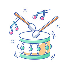 drumbeat icon vector icon, dance day vector illustration - simple illustration of drumbeat iconperfect for logos, and dance day-themed designs.