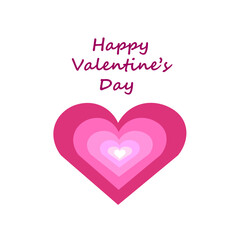 Valentine postcard. Banner. I love you. Happy valentines day. Vector illustration
