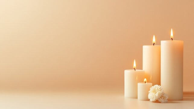 Respectful memorial setup with glowing candles and solemn symbols for Martyrs' Day observance in Uganda