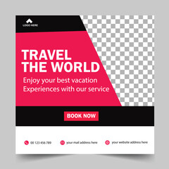 Travel and Tourism Business Marketing Banner.