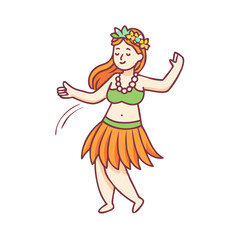 hula dancer vector icon, dance day vector illustration - simple illustration of hula dancer perfect for logos, and dance day-themed designs.